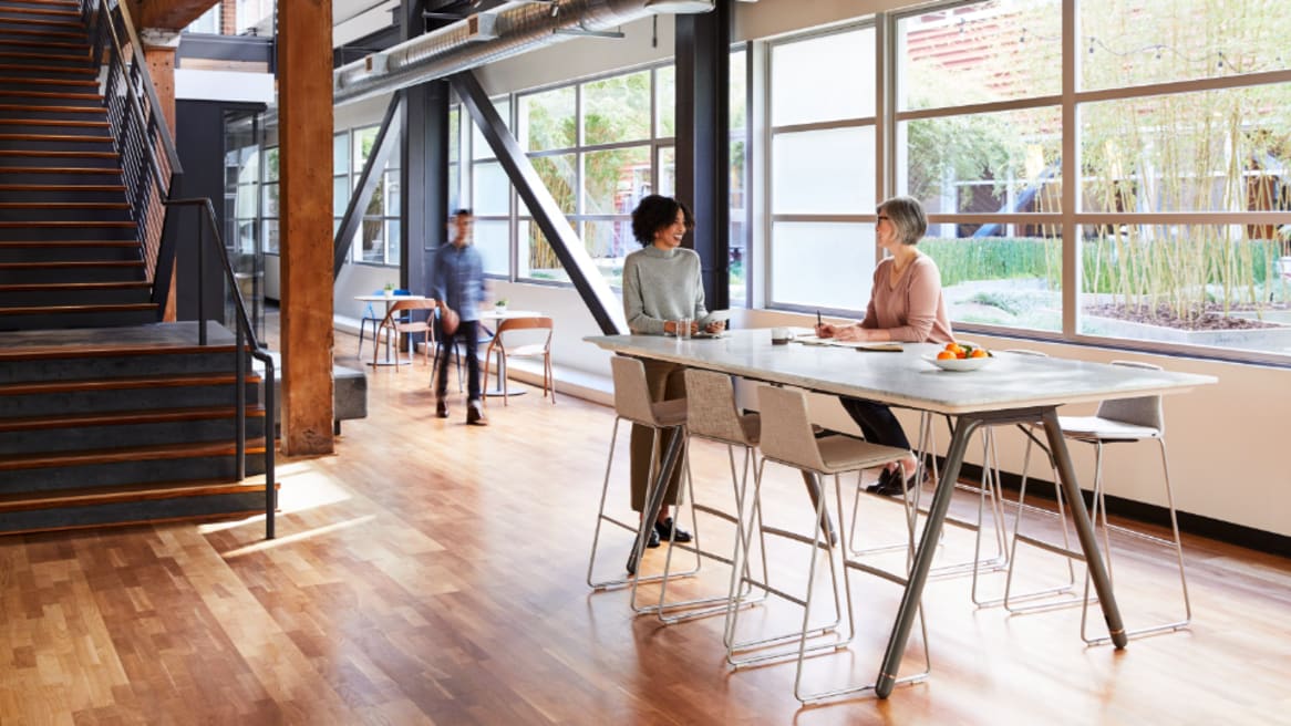 Potrero415 Work-Height Boat Conference Table, 54