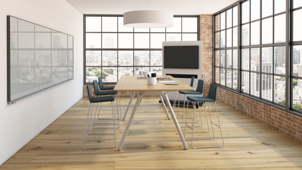 Potrero415 Standing-Height Rectangular Conference Table,  48